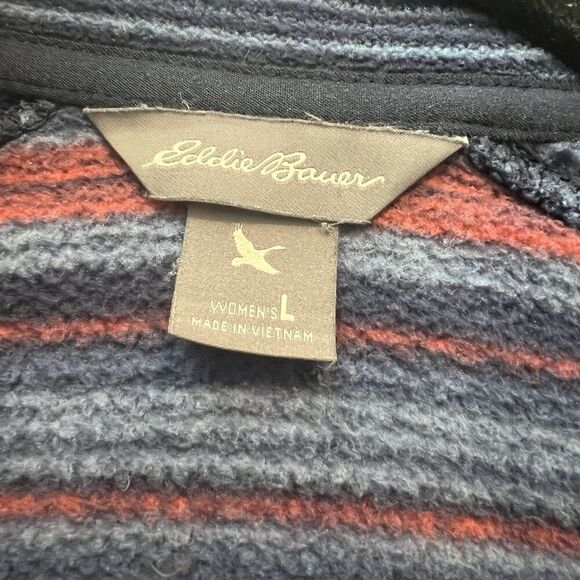 Eddie Bauer Women’s Pop Over Fleece Jacket Large - Picture 3 of 4